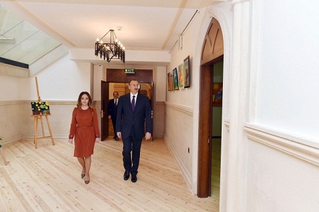 Azerbaijani president attends opening of new building of Baku-Oxford School (PHOTOS)